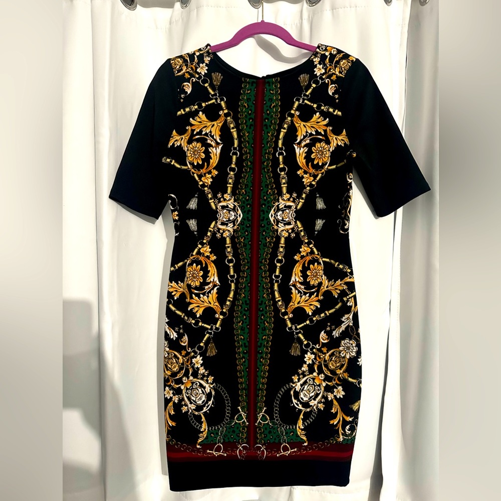Black Printed Dress